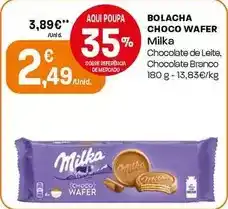 Intermarché Milka - bolacha choco wafer promoção