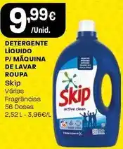 Intermarché Skip - detergente líquido p/maquina de lavar roupa promoção