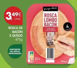 Pingo Doce Pingo doce - rosca de bacon e queijo promoção