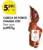 Pingo Doce Stec - cabeça de porco fumada promoção