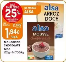 Intermarché Alsa - mousse de chocolate promoção