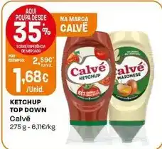 Intermarché Calvé - ketchup top down promoção