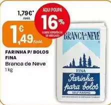 Intermarché Branca de neve - farinha p/bolos fina promoção