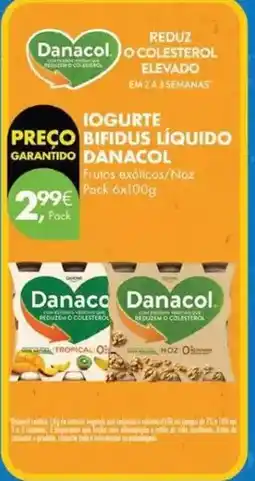 Pingo Doce Danacol - iogurte bifidus liquido promoção