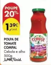 Pingo Doce Compal - polpa de tomate promoção