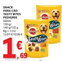 E.Leclerc Pedigree - snack para cao tasty bites promoção