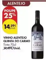 Pingo Doce Quinta do carmo - vinho alentejo promoção