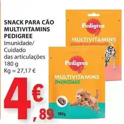 E.Leclerc Pedigree - snack para cao multivitamins promoção