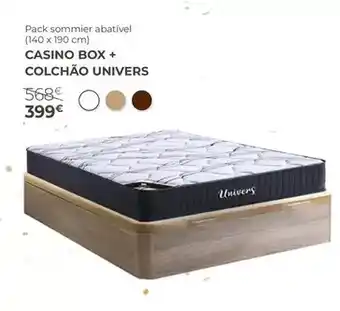 Homy Casa Casino box + colchão univers promoção