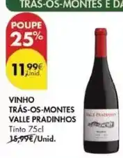 Pingo Doce Valle pradinhos - vinho trás-os-montes promoção