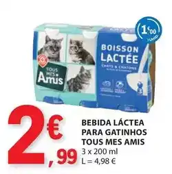 E.Leclerc Tous - bebida láctea para gatinhos promoção