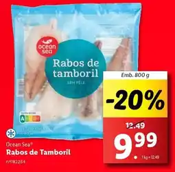 Lidl Ocean sea - rabos de tamboril promoção