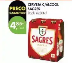 Pingo Doce Sagres - cerveja c/alcool promoção