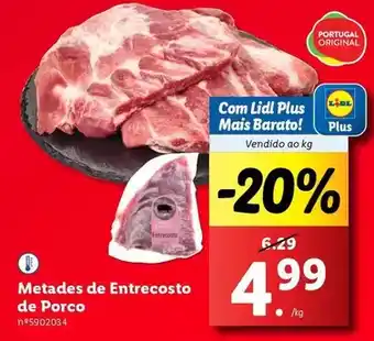 Lidl Portugal - metades de entrecosto de porco promoção