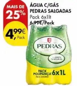 Pingo Doce Água c/gás pedras salgadas promoção