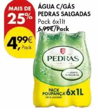 Pingo Doce Água c/gás pedras salgadas promoção