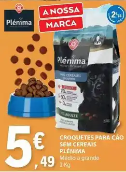 E.Leclerc A+ - croquetes para cao sem cereais promoção