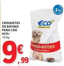 E.Leclerc €co+ - croquetes de bovino para cao promoção