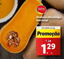 Lidl Portugal - abóbora manteiga nacional promoção