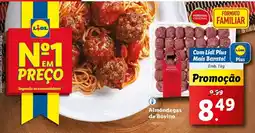 Lidl Lidl - almondegas de bovino promoção