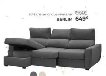 Homy Casa Sofá chaise longue reversivel berlim promoção