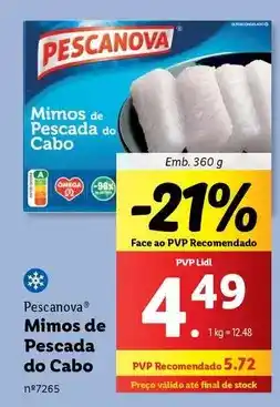 Lidl Pescanova - mimos de pescada do cabo promoção