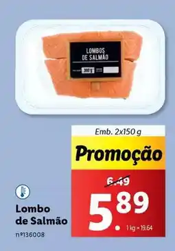 Lidl Lombo de salmão promoção