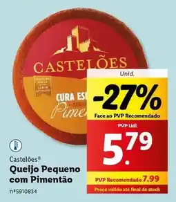 Lidl Castelões - queijo pequeno com pimentão promoção