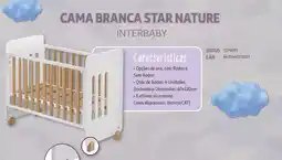 Auchan Interbaby - cama branca star nature promoção