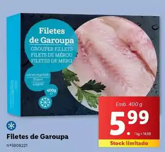 Lidl Frozen - filetes de garoupa promoção