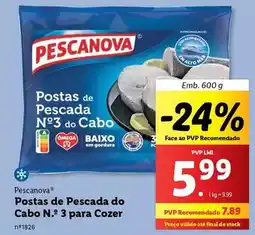 Lidl Pescanova - postas de pescada do cabo n.3 promoção