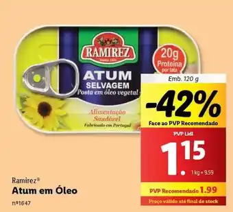 Lidl Ramirez - atum em oleo promoção