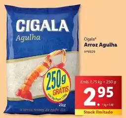 Lidl Cigala - arroz agulha promoção