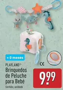 ALDI Playland - brinquedos de peluche para bebe promoção