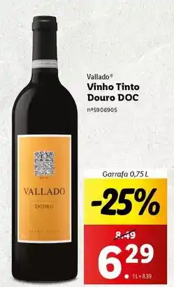 Lidl Vinho tinto douro doc promoção