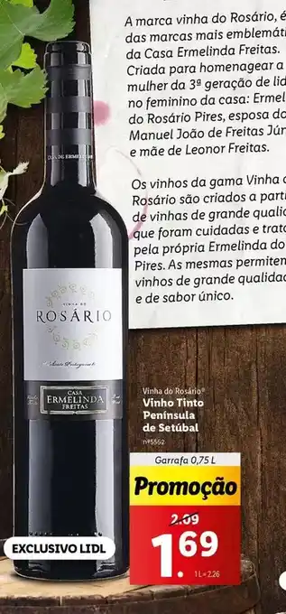 Lidl Vinho tinto promoção