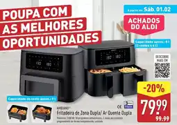 ALDI Aldi - fritadeira de zona dupla/ar quente dupla promoção