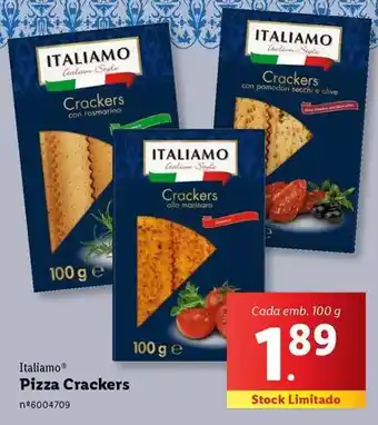 Lidl Italiamo - pizza crackers promoção