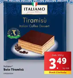 Lidl Italiamo - bolo tiramisù promoção