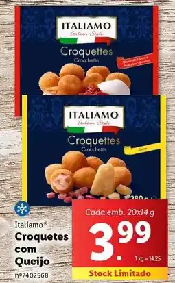 Lidl Italiamo - croquetes com queijo promoção