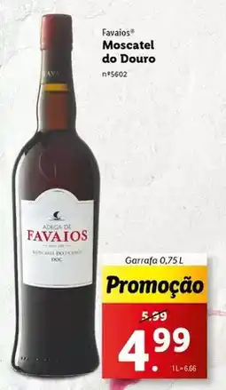 Lidl Favaios - moscatel do douro promoção