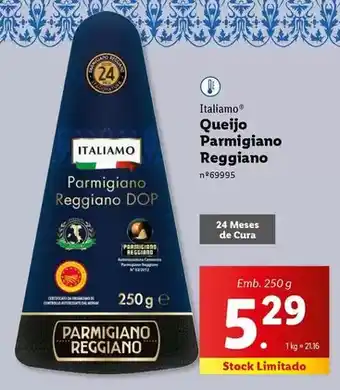 Lidl Italiamo - queijo parmigiano reggiano promoção