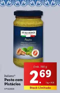 Lidl Italiamo - pesto com pistacios promoção