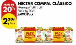 Pingo Doce Nectar compal clássico promoção