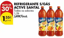 Pingo Doce Refrigerante s/gás active santal promoção