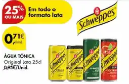 Pingo Doce Água tónica original lata promoção