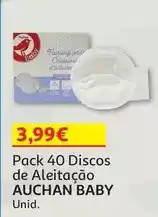 Auchan Auchan baby - pack 40 discos de aleitação promoção