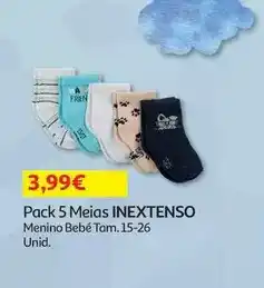 Auchan Inextenso - pack 5 meias promoção