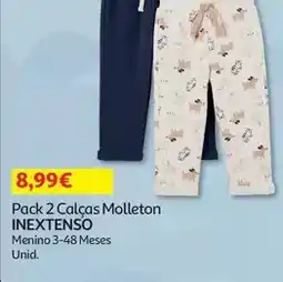 Auchan Inextenso - pack 2 calças molleton promoção