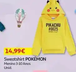 Auchan Pokemon - sweatshirt promoção